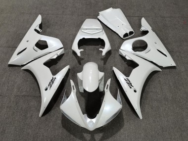 Perle Blanche 2005 Yamaha R6 Carénage Moto