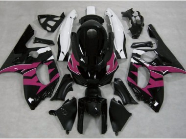 Rose Noir & Blanc 1998-2007 Yamaha YZF600 Carénage Moto