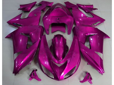 Rose Vif Uni 2006-2007 Kawasaki ZX10R Carénage Moto