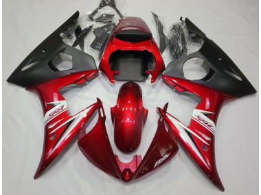 Rouge Blanc 2003-2004 Yamaha R6 Carénage Moto