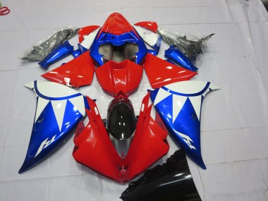 Rouge Bleu & Blanc 2012-2014 Yamaha R1 Carénage Moto