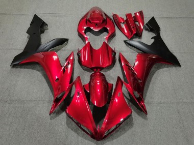 Rouge Bonbon & Noir 2004-2006 Yamaha R1 Carénage Moto