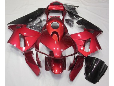 Rouge Bonbon Uni 2003-2004 Honda CBR600RR Carénage Moto