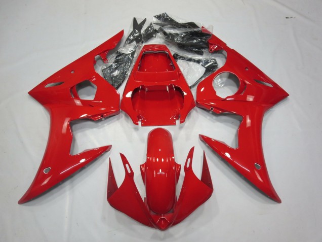 Rouge Brillant 2003-2004 Yamaha R6 Carénage Moto