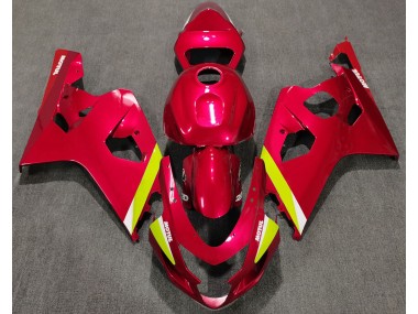 Rouge Brillant 2004-2005 Suzuki GSXR 600-750 Carénage Moto