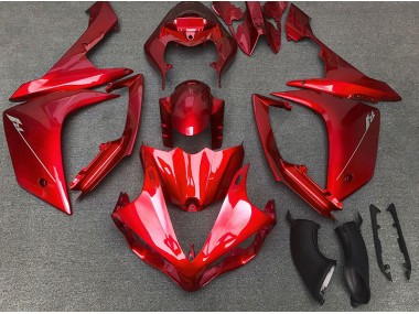 Rouge Brillant 2007-2008 Yamaha R1 Carénage Moto