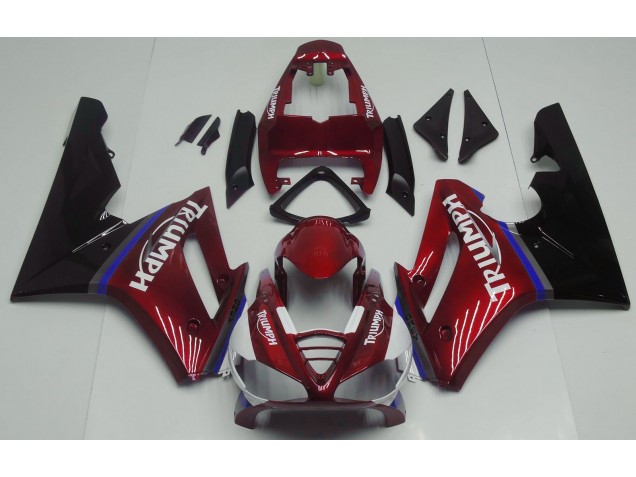 Rouge Brillant 2009-2012 Triumph Daytona 675 Carénage Moto