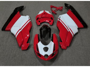 Rouge Brillant & Blanc 2003-2004 Ducati 749 999 Carénage Moto