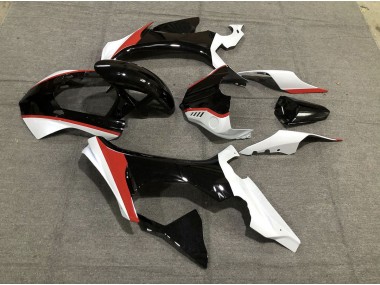 Rouge Brillant Noir & Blanc 2015-2019 Yamaha R1 Carénage Moto