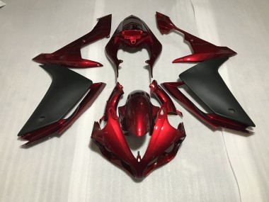 Rouge Foncé 2007-2008 Yamaha R1 Carénage Moto