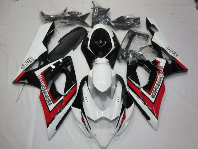 Rouge Noir & Blanc 2005-2006 Suzuki GSXR 1000 Carénage Moto