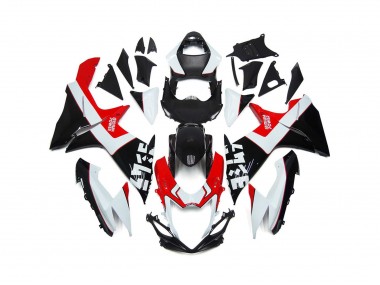 Rouge & Noir Personnalisés Avec Logos 2011-2024 Suzuki GSXR 600-750 Carénage Moto