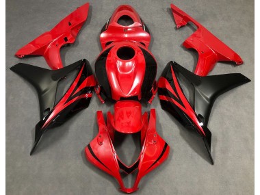 Rouge Perle & Noir 2007-2008 Honda CBR600RR Carénage Moto