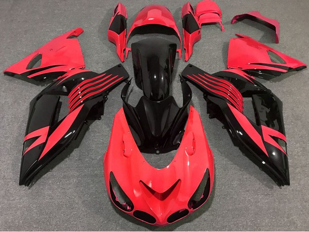 Rouge Vif 2006-2011 Kawasaki ZX14R Carénage Moto