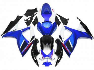 Style Bleu Clair & Bleu Profond OEM Avec Rouge 2006-2007 Suzuki GSXR 600-750 Carénage Moto