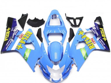 Style Bleu Clair Rizla 2004-2005 Suzuki GSXR 600-750 Carénage Moto