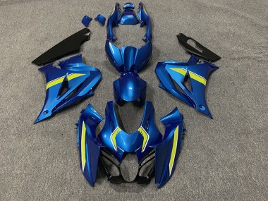 Style De Crosse Bleu 2017-2023 Suzuki GSXR 1000 Carénage Moto