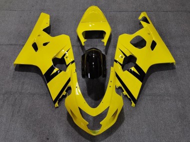 Style Personnalisé OEM Jaune Brillant Vibrant 2004-2005 Suzuki GSXR 600-750 Carénage Moto