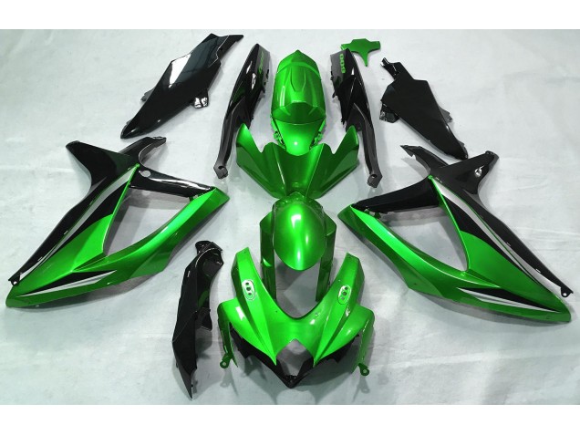 Vert Brillant 2008-2010 Suzuki GSXR 600-750 Carénage Moto