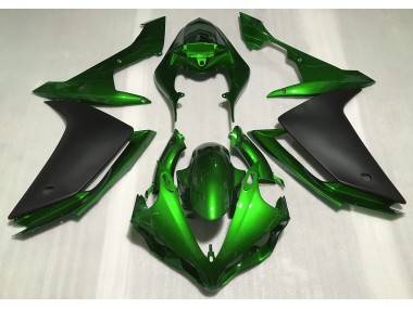 Vert Brillant & Noir 2007-2008 Yamaha R1 Carénage Moto