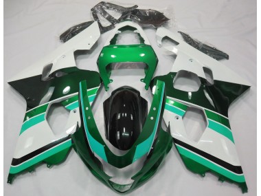 Vert Brillant & Vert 2004-2005 Suzuki GSXR 600-750 Carénage Moto