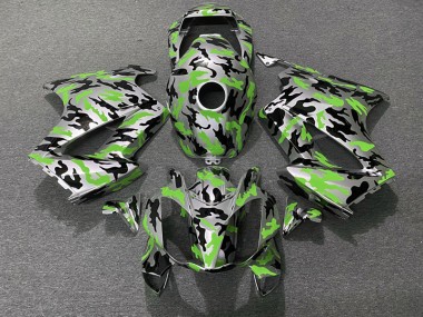 Vert Camouflage 2002-2012 Honda VFR800 Carénage Moto