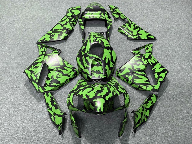 Vert Camouflage 2003-2004 Honda CBR600RR Carénage Moto