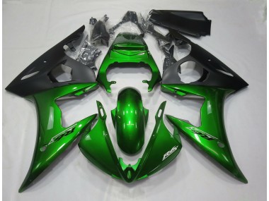 Vert Foncé Brillant 2005 Yamaha R6 Carénage Moto