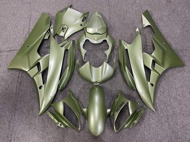 Vert Mat 2006-2007 Yamaha R6 Carénage Moto