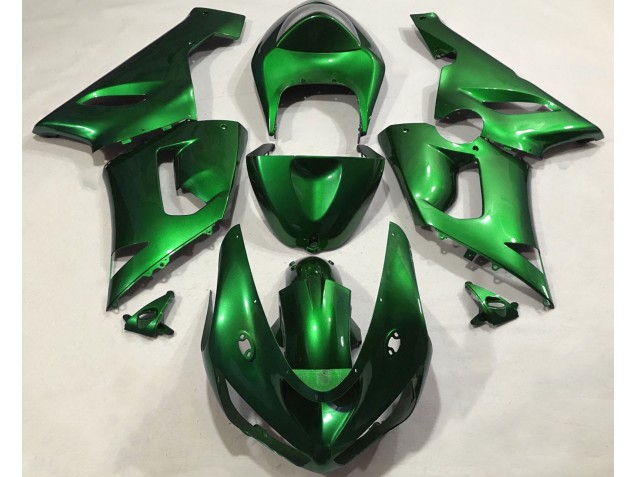 Vert Métallisé 2005-2006 Kawasaki ZX6R Carénage Moto