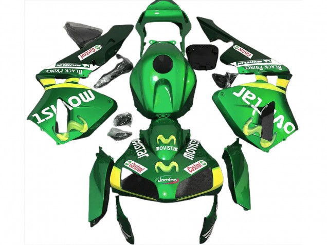 Vert Movistar 2003-2004 Honda CBR600RR Carénage Moto