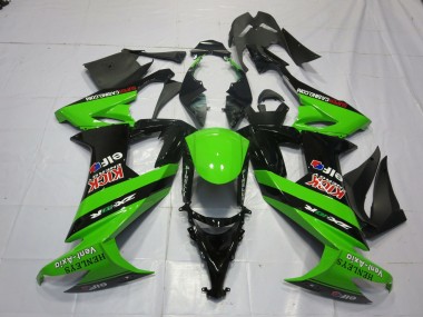 Vert & Noir 2008-2010 Kawasaki ZX10R Carénage Moto