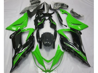 Vert & Noir 2013-2018 Kawasaki ZX6R Carénage Moto