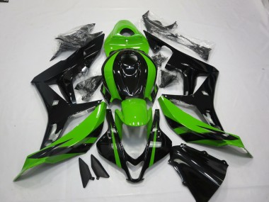 Vert & Noir Vibrants 2007-2008 Honda CBR600RR Carénage Moto