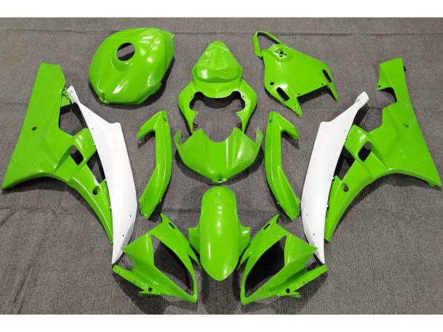 Vert Perle 2006-2007 Yamaha R6 Carénage Moto