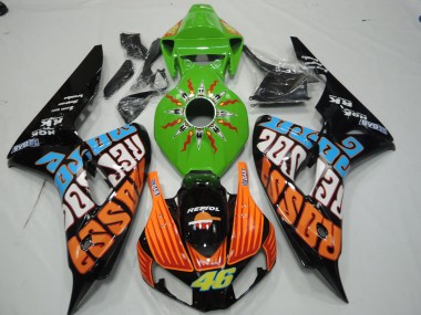 Vert Rossi 2006-2007 Honda CBR1000RR Carénage Moto