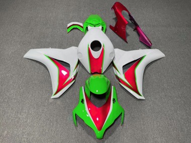 Vert & Rouge Brillant 2008-2011 Honda CBR1000RR Carénage Moto