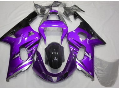 Violet & Argent 2001-2003 Suzuki GSXR 600-750 Carénage Moto