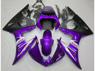 Violet & Blanc 2003-2004 Yamaha R6 Carénage Moto