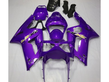 Violet Brillant 2003-2004 Kawasaki ZX6R Carénage Moto