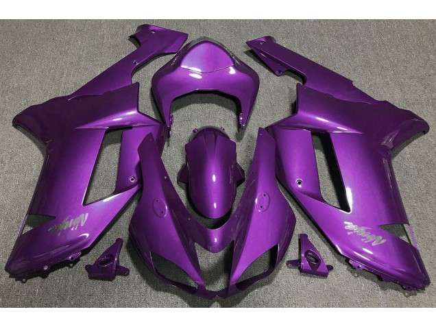 Violet Brillant 2007-2008 Kawasaki ZX6R Carénage Moto