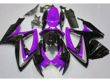 Violet Brillant Débadgé 2006-2007 Suzuki GSXR 600-750 Carénage Moto