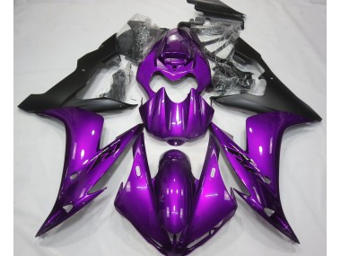 Violet Brillant & Noir 2004-2006 Yamaha R1 Carénage Moto