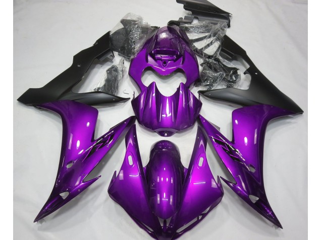 Violet Brillant & Noir 2004-2006 Yamaha R1 Carénage Moto