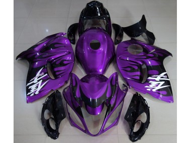 Violet Brillant & Noir 2008-2020 Suzuki GSXR 1300 Carénage Moto