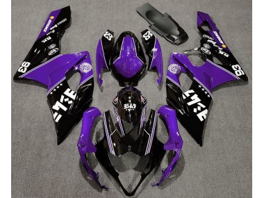 Violet Brillant & Noir Personnalisé 2005-2006 Suzuki GSXR 1000 Carénage Moto