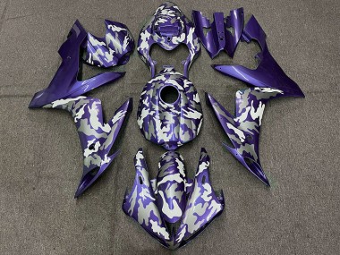 Violet Foncé Camouflage 2004-2006 Yamaha R1 Carénage Moto