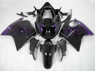 Violet Foncé Flamme 1996-2007 Honda CBR1100XX Carénage Moto