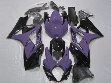 Violet Foncé & Noir 2007-2008 Suzuki GSXR 1000 Carénage Moto