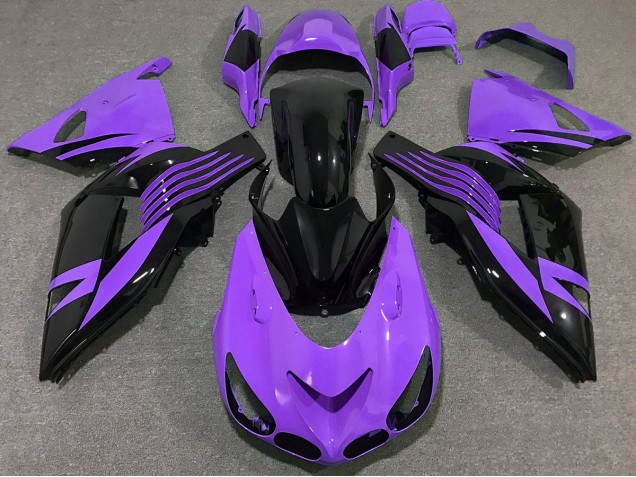 Violet Vif 2006-2011 Kawasaki ZX14R Carénage Moto